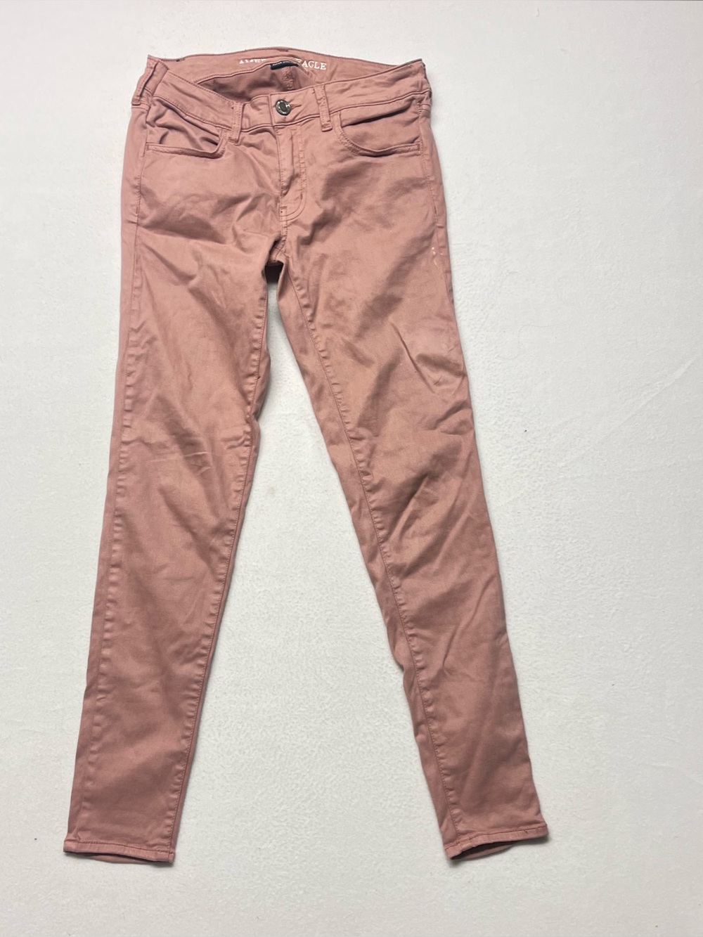 American Eagle Hi Rise Jegging Jeans Womens Size 6R Pink Denim Stretch